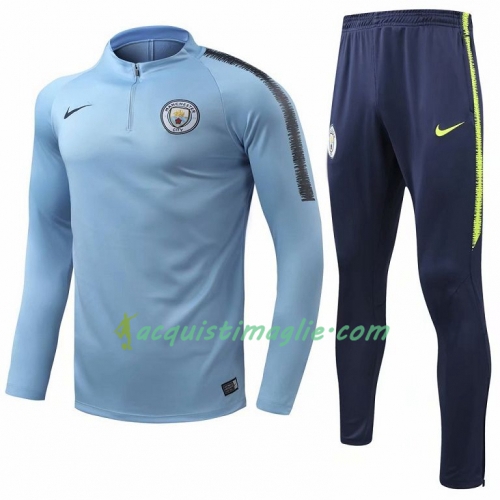 Manchester City Tute Felpe da Allenamento Blu 2018/2019