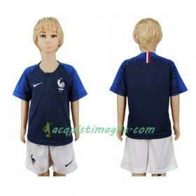 Divisa di Calcio Francia Bambino Prima Mondiali 2018