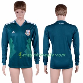 Divisa di Calcio Messico Prima Mondiali 2018 Manica Lunga