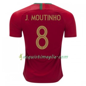 Divisa di Calcio Portogallo Joao Moutinho 8 Prima Mondiali 2018