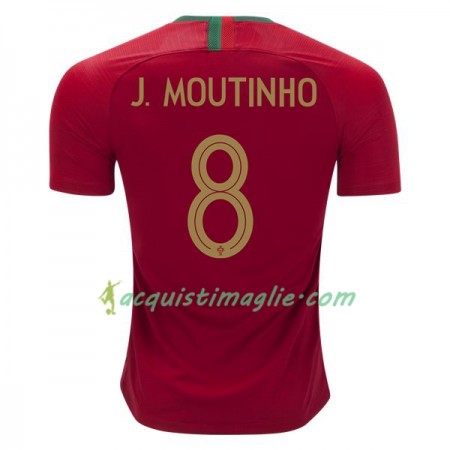Divisa di Calcio Portogallo Joao Moutinho 8 Prima Mondiali 2018