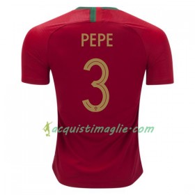 Divisa di Calcio Portogallo Pepe 3 Prima Mondiali 2018