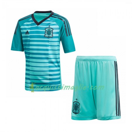 Divisa di Calcio Spagna Portiere Bambino Prima Mondiali 2018