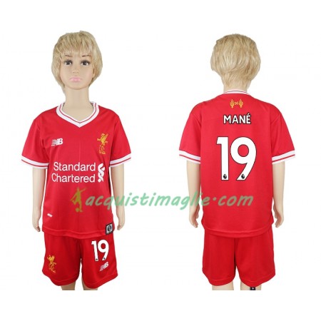Divisa di Calcio Liverpool Sadio Mane 19 Bambino Prima 2018