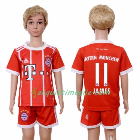 Divisa di Calcio Bayern Monaco James Rodriguez 11 Bambino Prima 2018