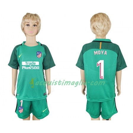 Divisa di Calcio Atlético Madrid Miguel Angel Moya 1 Portiere Bambino Prima 2018